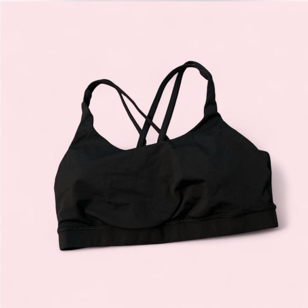 Lululemon Energy Bra, Medium Support, Black, Size 10